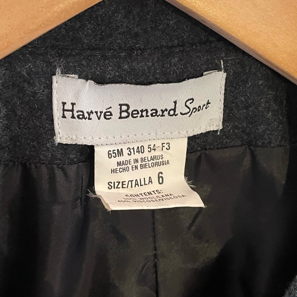 40s Western style Harve Bernard charcoal wool jacket size 6 - Picture 7 of 7